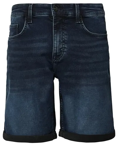 QS Herren 2165155 Jeans Bermuda, 59Z5, 36 - Herren-Shorts aus hochwertigem Denim, ideal für warme Tage und lässige Freizeitlooks.