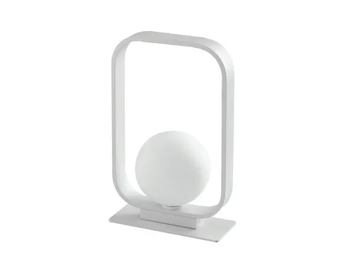 Stylishe LED Tischlampe mit Opalglas Kugel