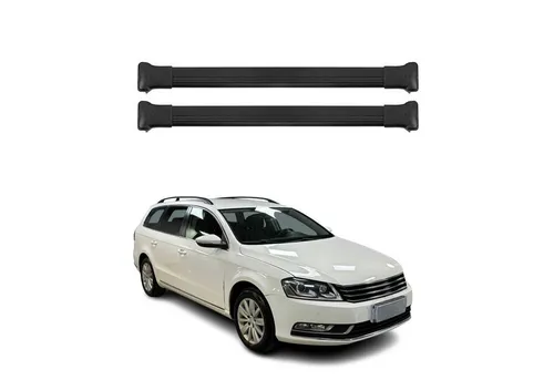 OMAC Dachträger für VW Passat B7 Variant (2010-2015) - Hochwertiger Aluminium-Dachgepäckträger, abnehmbar und wasserbeständig. Ideal für Fahrräder und Skiausrüstung, bietet Sicherheit und Komfort auf Reisen.