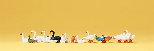 Preiser 14167 H0 Enten, Gänse und Schwäne