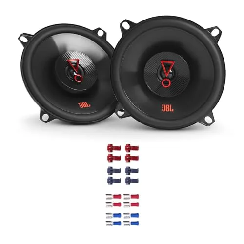 JBL Stage3 527F Auto Lautsprecher Boxen 400 Watt 13 cm 2 Wege Koax passend für Dacia Sandero alle Baujahre Türen Front und Heck