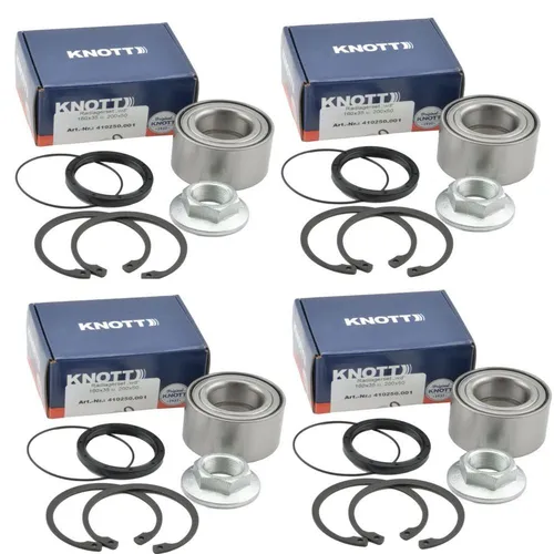 Knott Radlager-Set für zwei Achsen - Wasserdicht Ø64 - Hochwertiges Radlager-Set von Knott, ideal für Karosserie & Fahrwerk, bietet zuverlässige Leistung und lange Lebensdauer für Ihr Fahrzeug.