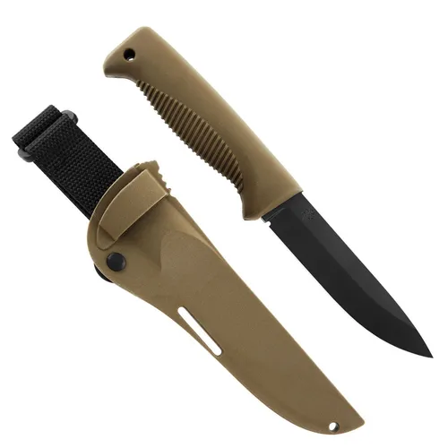 Peltonen M07 Ranger Puukko - Bushcraft-Messer mit Kompositscheide - Gürtelmesser mit Drop Point Klinge aus 80CrV2 Stahl, ideal für Outdoor-Abenteuer. Leichtes Tragesystem mit EasyLock-Funktion für sicheren Halt.