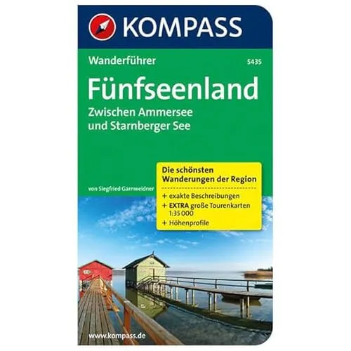 Produktbild Fünfseenland, Zwischen Ammersee und Starnberger See: Wanderführer mit Tourenkarten und Höhenprofilen: 0 (KOMPASS Wanderführer, Band 5435)