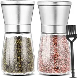 2er-Set Salz- und Pfeffermühlen mit verstellbarem Keramikmahlwerk