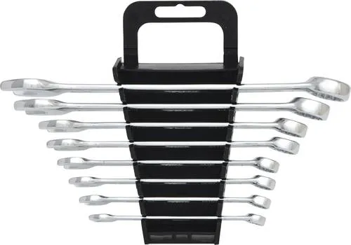 KS Tools 517.0048 Ratschen-Ringschlüssel-Satz 8-19mm - Werkzeug-Sets mit FlankTraction-Profil für besseren Halt, ideal für präzises Arbeiten in engen Räumen.