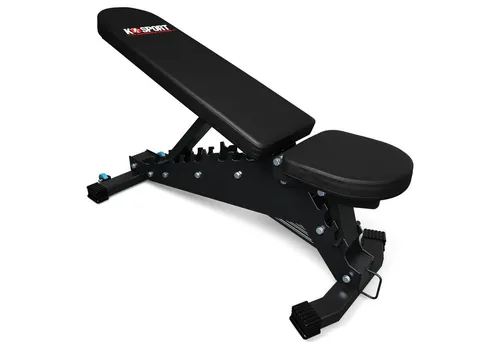 K-SPORT Hantelbank PROFI - Multifunktionsbank für intensives Training - Hantelbänke, extrem belastbar bis 350 kg, ideal für anspruchsvolles Krafttraining, Made in EU.