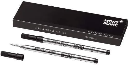 Montblanc Tintenrollermine schwarz M Rollerball-Refill 2er Pack