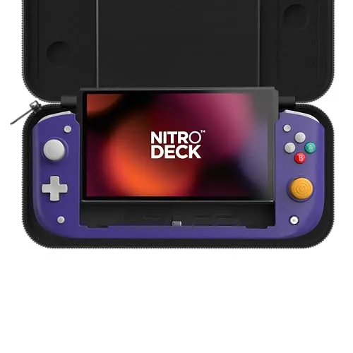 Original Nitro Deck CRKD Retro Purple - Limitierte Ausgabe für Nintendo Switch - Ergonomischer Controller in lila für Nintendo Switch, ideal für stundenlangen Spielspaß mit USB-C Konnektivität.