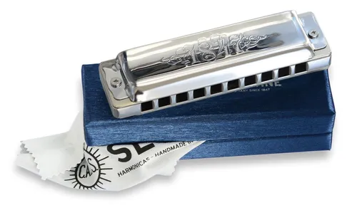 SEYDEL Blues 1847 Lightning 20-Stimmen C-Dur Mundharmonika - Mundharmonika mit 20 Stimmen in C-Dur, ideal für Blues-Enthusiasten und Musiker, die hochwertige Klänge schätzen.
