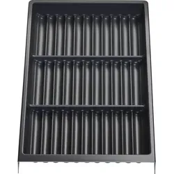 So-tech - Gewürzgläsereinsatz Separado Individual Schiefergrau Genarbt (300 X 474 X 51 Mm) Schubladeneinsatz Ab 40cm Schrankbreite Für Gewürzdosen Gläser Von Sotech