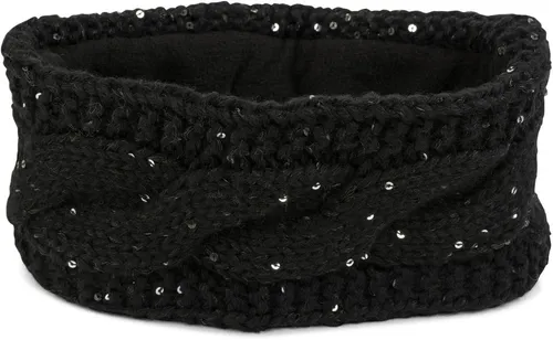 styleBREAKER Stirnband Grobstrick Stirnband mit Pailletten (1-St)
