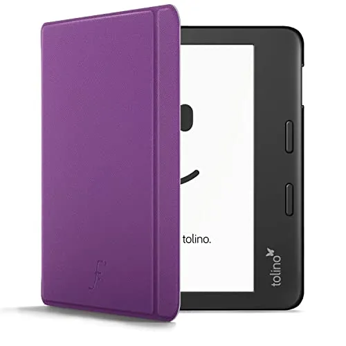 Forefront Cases Hülle für Tolino Vision 6 (Modell: 2021) - Lila - Dünn und Leicht, Smart Auto Schlaf/Wach Schutz-Hülle (Tasche) für Tolino Vision 6