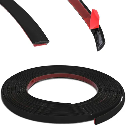 Zierleiste 30mm x 5m | Schwarz flexibel selbstklebend | Kontur Leiste universal