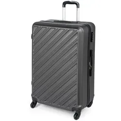 Hartschalenkoffer Reisekoffer mit Rollen Koffer & Trolleys mit Zahlenschloss Teleskopgriff Grau 49x29x75 cm - Dunkelgrau