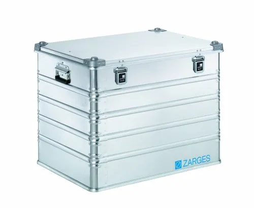 ZARGES Alu-Kiste K470 750x550x580mm - Aluminiumbox mit hoher Stabilität, ergonomischen Comfort-Handgriffen und sicherer Stapelbarkeit. Ideal für den Transport von Gütern, auch gefährlicher Art (UN-Zulassung möglich).