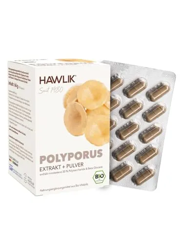 HAWLIK Vitalpilze Bio Polyporus Extrakt+Pulver Kapseln