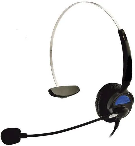 Basetech KJ-97 On Ear Headset kabelgebunden Mono Schwarz Telefon
