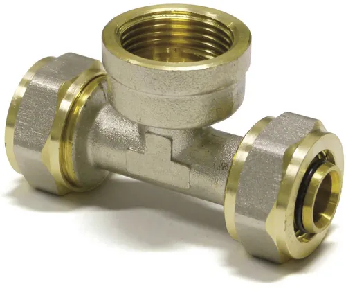 PipeTec Deutschland Gewindefitting, Pipetec Schraubfitting-T-Stück mit Mittelabgang Innengewinde