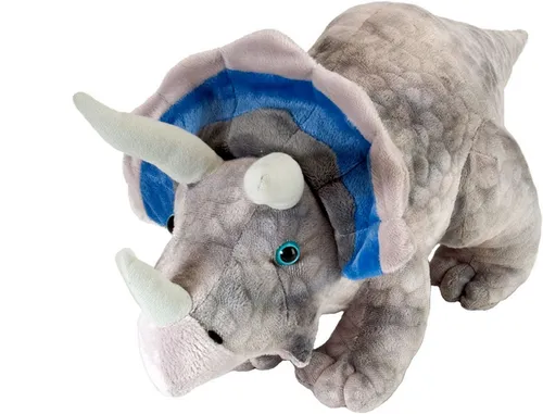 WILD REPUBLIC Kuscheltier Wild Republic Triceratops 26 cm grau stehend Dinosaurier