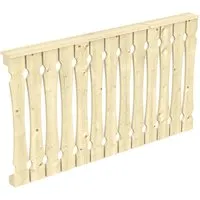 Skan Holz Brüstung Balkonschalung 170 x 96 cm Fichte Natur - Zubehör für Terrassenüberdachungen, aus nordischer Fichte, dekorativ und ideal für individuelle Terrassenlösungen.