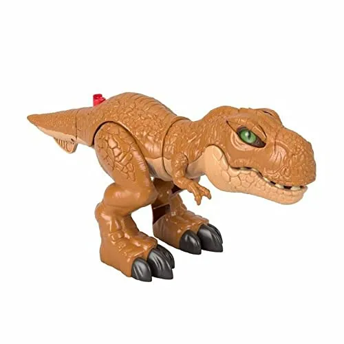 Imaginext Jurassic World Wütender Action T-Rex - Actionfiguren für spannende Abenteuer mit dem wütenden T-Rex, der mit einem Schalter seine Augen von ruhig auf wütend umstellt und für jede Menge Spaß sorgt!