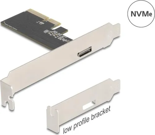 Delock PCI Express x4 Karte mit externem OCuLink SFF-8612 - Ermöglicht eine flexible Erweiterung Ihrer Hardware. Ideal für den professionellen Einsatz mit kompaktem Low Profile Design.