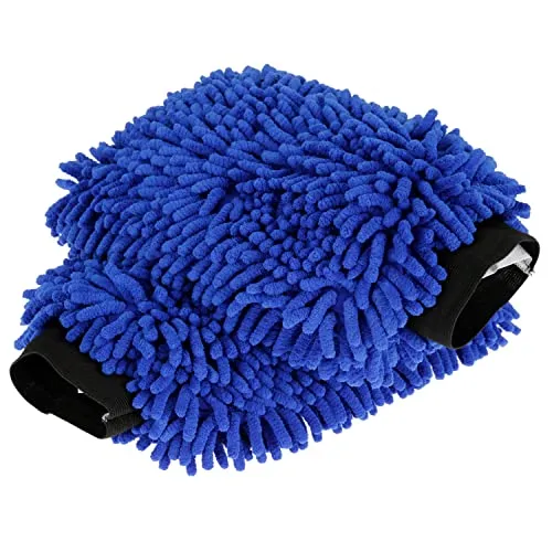 Mach1 Mikrofaser Auto-Waschhandschuh - schonende Auto- & Motorrad Pflege - weicher Wasch Handschuh für Lack, Glas, Spiegel, Amatur und Felgen - reinigungzubehör reinigungsbedarf