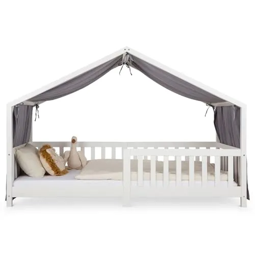 IDIMEX Hausbett Himmel LIAN in grau in grau von IDIMEX