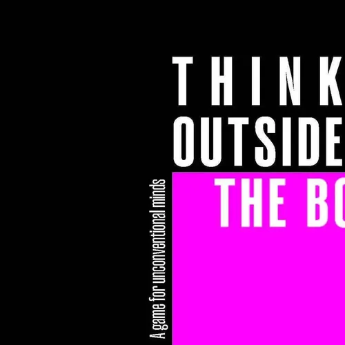 Think outside the Box - Kreatives Gesellschaftsspiel - Gesellschaftsspiel zur Ideenfindung, fördert Kreativität und Teamarbeit, ideal für Familie und Weiterbildung.