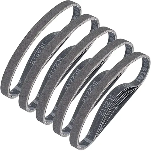 Sruhrak Schleifbänder 13 x 457mm- 30 Stück 240 Grit Siliziumkarbid-Schleifbänder zum Polieren und Entrosten von Metall