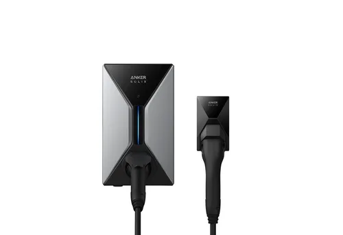 Anker SOLIX V1 Smart-Ladegerät 11 kW für E-Autos - Effizientes 11 kW Smart-Ladegerät für E-Autos. Ideal für Zuhause, mit App-Steuerung und PV-Überschussnutzung für maximale Kosteneinsparung. Kompakt, robust und schnell installiert.