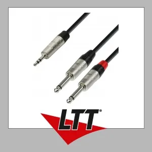 Adam Hall Cables K4 YWPP 0150 Audiokabel REAN 3,5 mm Klinke stereo auf 2 x