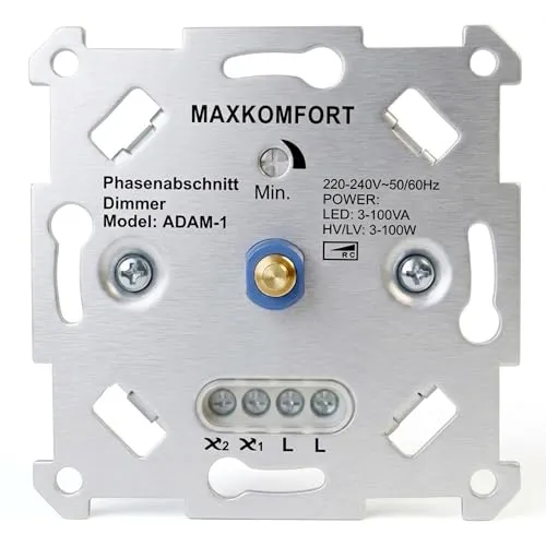 LED Drehdimmer Dimmer Unterputz 230V – Phasenabschnitt