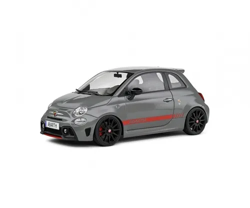 Solido 421186389 - 1:18 Fiat 695 Abarth 2022 grau - Fertigmodell - Detailgetreues 1:18 Modellauto aus Metall und Kunststoff, ideal für Sammler und Abarth-Fans.