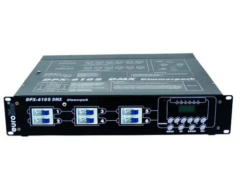 Eurolite DPX-610 DMX Dimmer 6-Kanal 19 Zoll-Bauform
