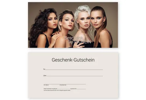 cosmeticPlus Geschenkkarte 50 Gutscheinkarten für Frisöre