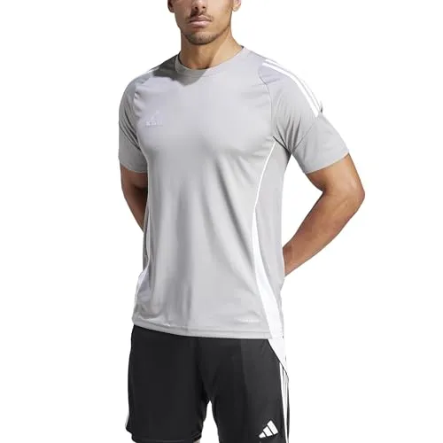 adidas Herren Tiro 24 Shirt, Team mid Grey/White, 3XL - Sportliches T-Shirt von adidas für Herren, ideal für Training und Freizeit. Das atmungsaktive Material sorgt für hohen Tragekomfort und Bewegungsfreiheit.