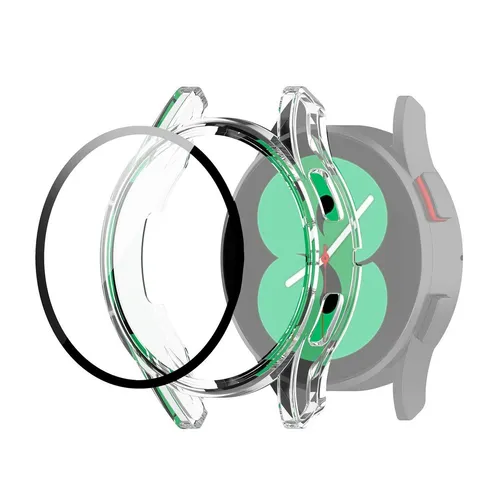 Für Samsung Galaxy Watch FE / 4 40mm Smart Watch Hülle + Hart Glas Transparent