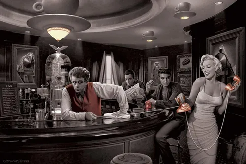 Hollywood Legends Bar Poster Java Dreams 91,5 x 61 cm von Close Up