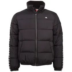 Kappa Winterjacke - mit hochwertigem Jacquard Logoband an den Ärmeln schwarz XL (56/58)