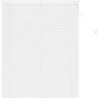 vidaXL Verstellbare Venetianer Jalousie Weiß 150 x 110 cm - Moderne PVC-Jalousie für elegante Fensterdekoration, ideal für Arbeitszimmer. Bietet individuelle Lichtkontrolle und erhöht die Privatsphäre. Langlebig und pflegeleicht, mit sicherem Montageset.