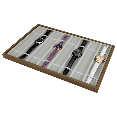 Holz Uhrenablage für 8 Armbanduhren Uhrenaufbewahrung Uhrenpräsentation Uhren