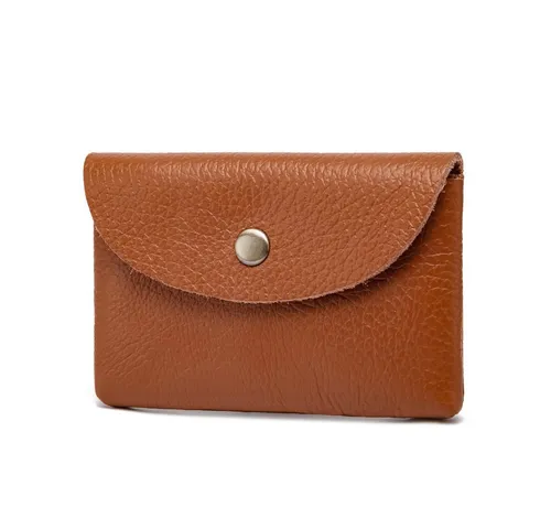 Fomax Kartenetui aus hochwertigem Echtleder, Kompakte Kartentasche für bis zu 20 Karten, Leicht, Handlich und Stilvoll