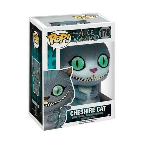 Disney Alice im Wunderland - Grinsekatze Cheshire 178 - Funko Pop! Figur - Sammelfigur aus hochwertigem Vinyl, perfekt für Fans und Sammler, bringt die magische Welt von Alice im Wunderland zu dir nach Hause.