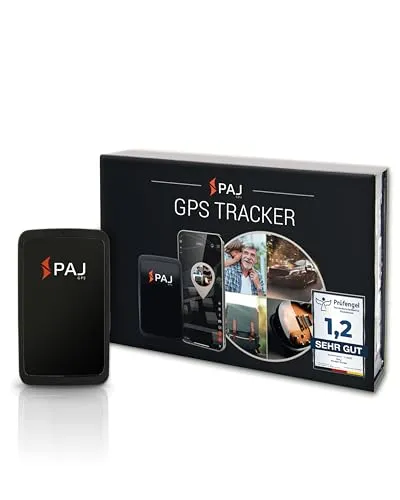 PAJ GPS Allround Finder - GPS Tracker für Kinder, Senioren, Autos und Motorräder - Strassennavigation mit Echtzeitortung und bis zu 60 Tagen Akkulaufzeit. Ideal für Diebstahlschutz und mit SOS-Knopf für zusätzliche Sicherheit.