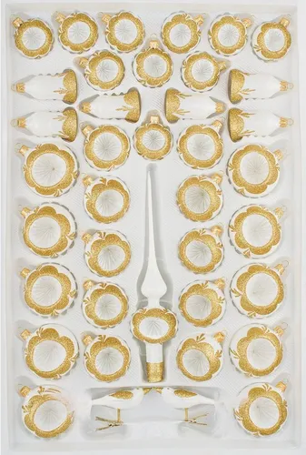 Navidacio Weihnachtsbaumkugel 39 tlg. Glas-Weihnachtskugeln Set in