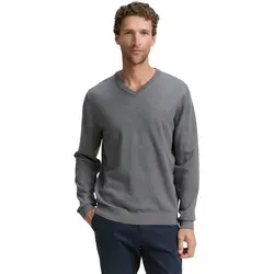 TOM TAILOR V-Ausschnitt-Pullover XL in silber von Tom Tailor
