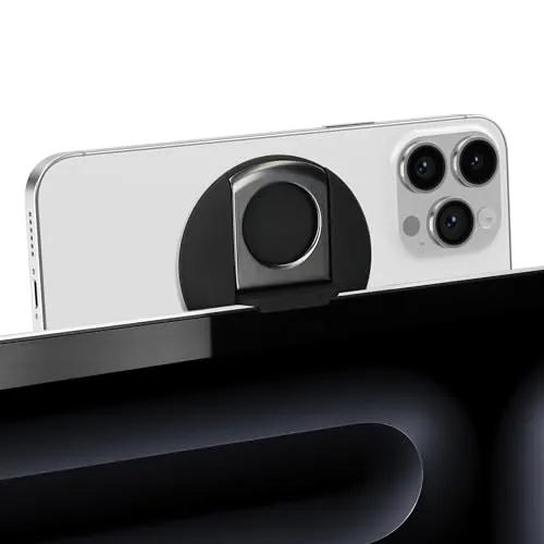 Produktbild kwmobile Webcam Halterung kompatibel mit Apple MacBook OS Ventura/iOS 16 iPhone 16 15 14 13 12 Mount