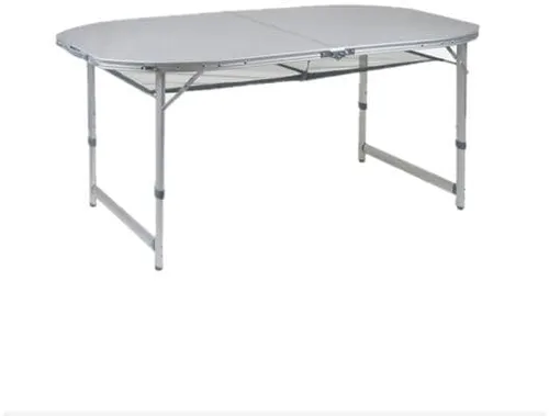 Bo-Camp Premium Koffertisch, oval, 150x80cm, grau